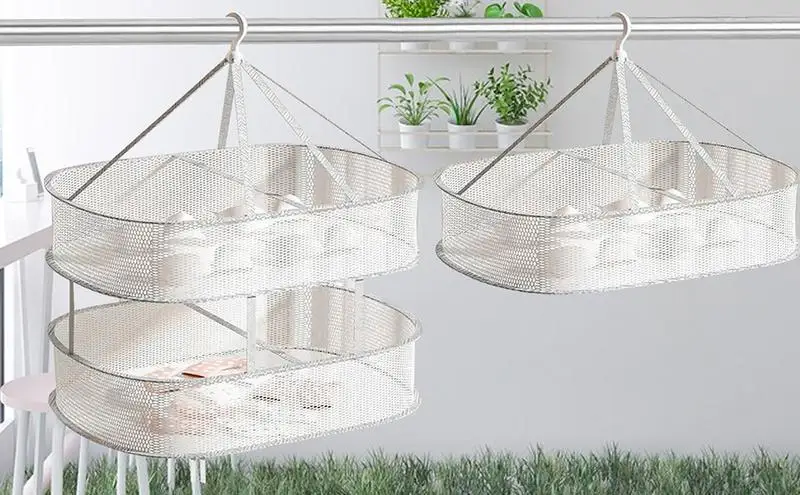 Hanging Clothes basket drying net Sweater socks Laundry special Drying Rack Fruits Flowers Vegetables Fish Herb spices dryer