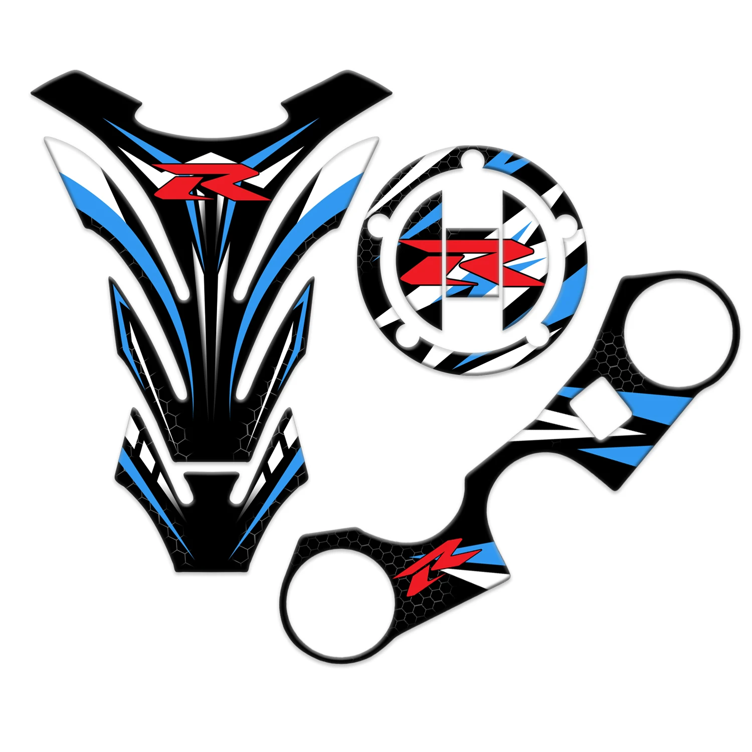 

1set 3D Motocycle Decals For GSXR GSX-R 600 750 1000 K11 K8 K7 Gas Fuel Tank Pad Protector Stickers