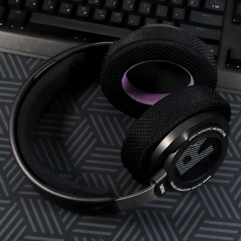 

New Breathable mesh fabric style Memory Foam Cushions EarPads For Philips SHP9500 SHP9600，Headphones headset