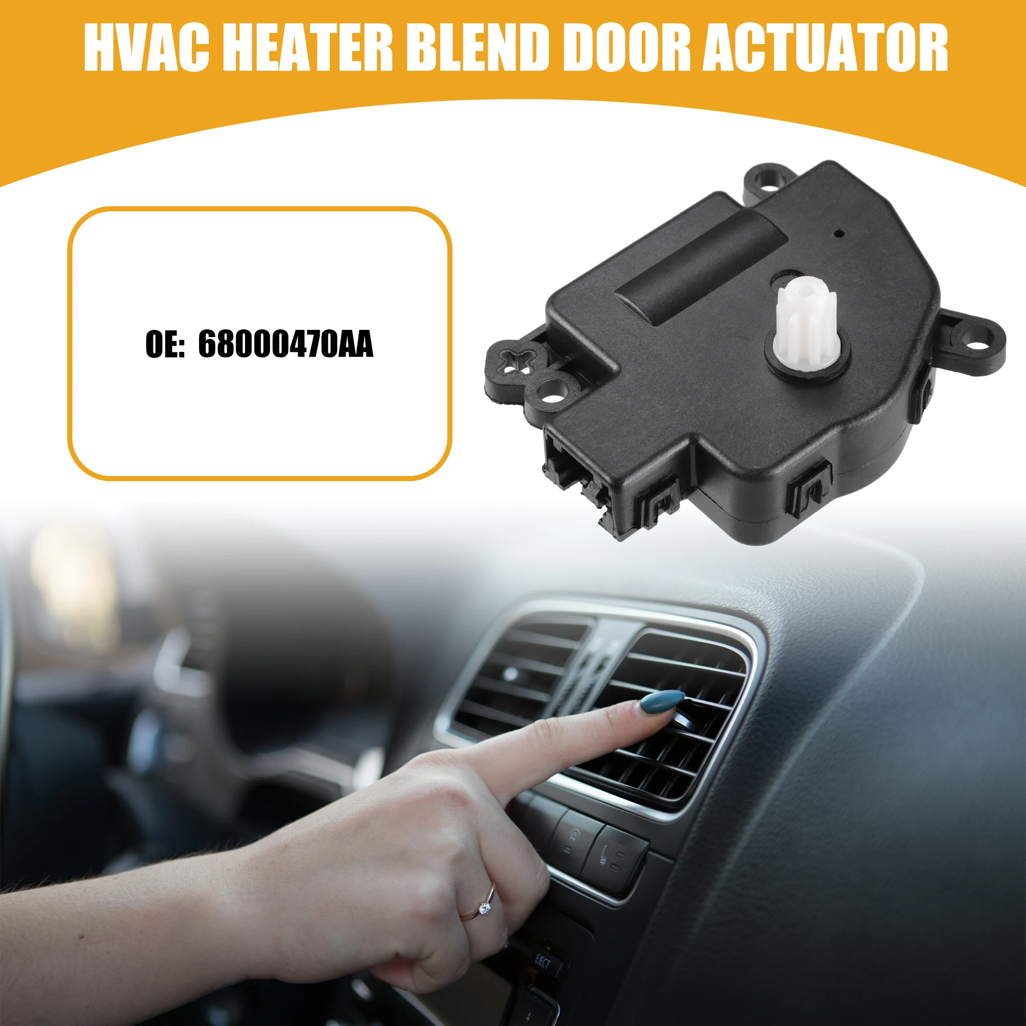 

UXCELL Автомобильный привод двери смеси обогревателя HVAC No 68000470AA для Jeep Compass 2007-2012