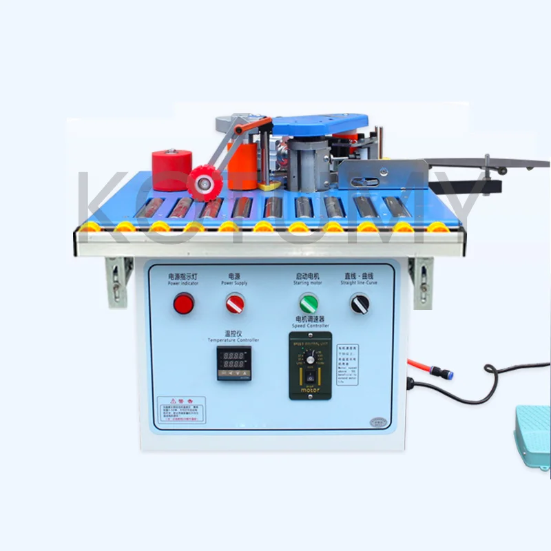 220V Woodworking Banding Machine Double Side Gluing Portable Edge Bander Woodworking Edge Banding Machine