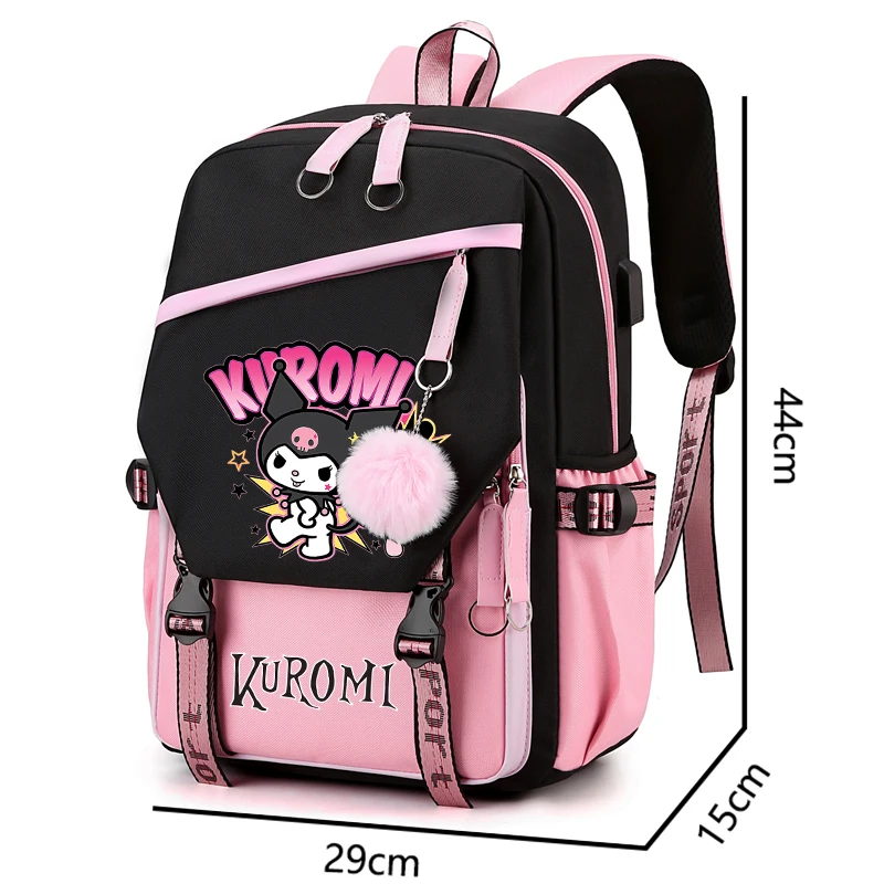 Sanrio Cinnamoroll Canvas Backpack Printed Backpack for Girl Boy Gift Back To School Bookbag Men Women Travel Bag Mochila