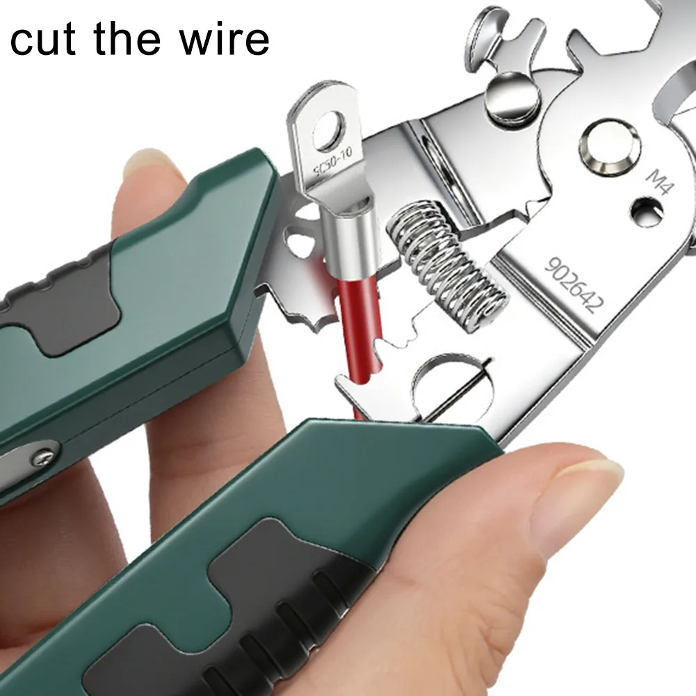 

Cable Stripping Pliers For Wire Stripping And Cutting; Wire Stripper Metal, Handle Material:Plastic For Both Single And Multimod
