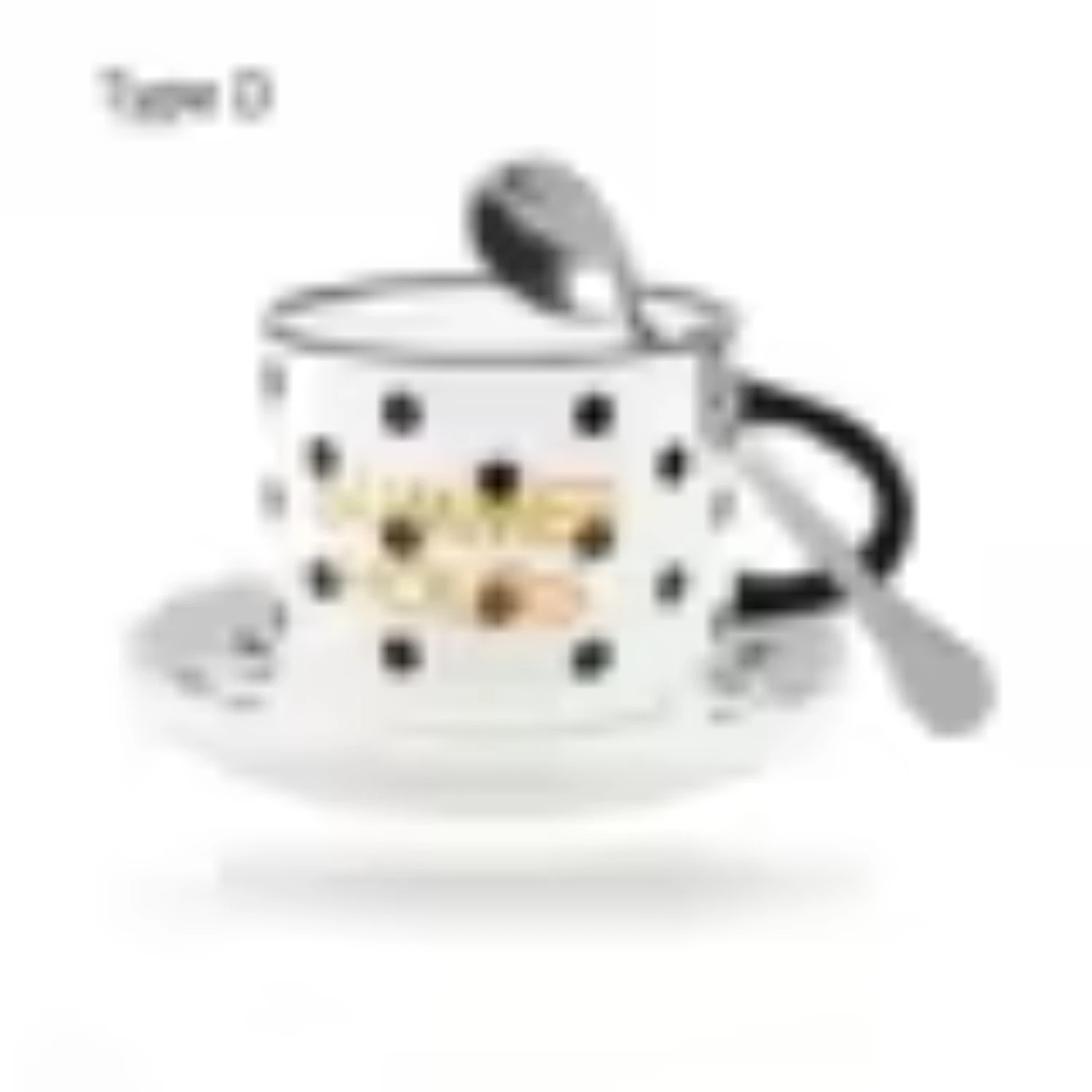 Nordic Style Ceramic Coffee Cup Set with Utensils and Cups – Minimalist Design