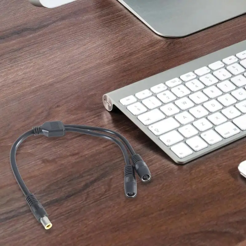 F3MA 7,9x0,9 мм солнечная панель зарядка кабель DC7909 7955 Сила мощности 1 Мужчина до 2 женских удлинительных шнура Черный