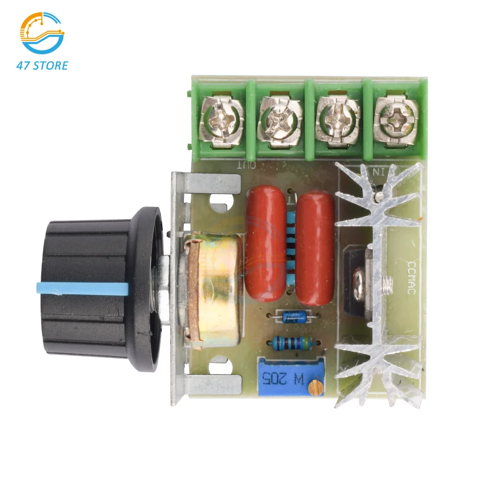 2000W AC 220V SCR Voltage Regulator Dimming Dimmers Motor Speed Controller Thermostat Electronic Voltage Regulator Module