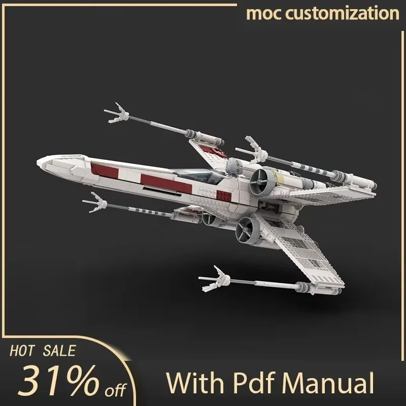 Nieuwe creatieve beroemde vechter film X-wing shuttle model Diy creatief vliegtuig kinderspeelgoed verjaardagscadeautjes volwassen vakantie cadeau c