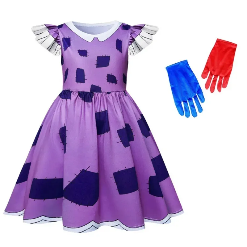 Anime Digital Circus Cosplay Costume Pomni Ragatha Jax Disguise Kids Girls Dress Cartoon Halloween Carnival Party Suit Roleplay