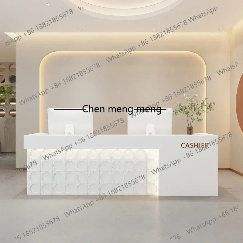 

Counter For Bakery Luxury Furniture Office Supermarket Table Reception Salon Spa Beauty Desk Recepcja Modern Executive Institute