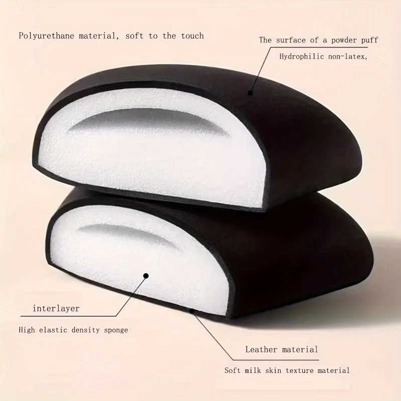 Paquete de 1 esponja triangular rosa, herramienta de precisión para arte facial de Halloween para maquillaje de detalles y diseños de disfraces, juego de brochas de maquillaje