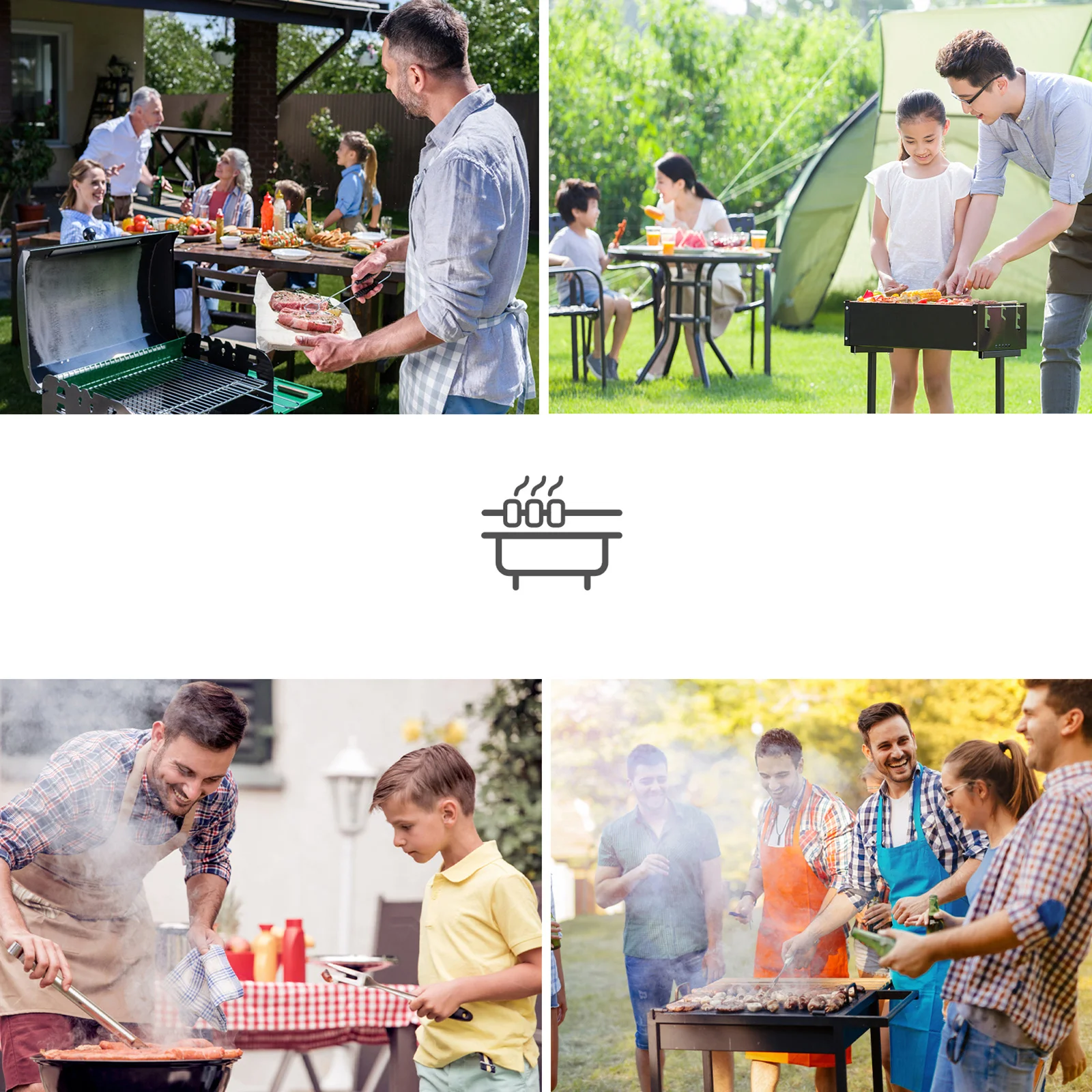 

Black Round Waterproof Barbecue Cover 77cm Diameter Heavy Duty Polyester Grill Protector Rain Dust Resistant Barbecue Cover