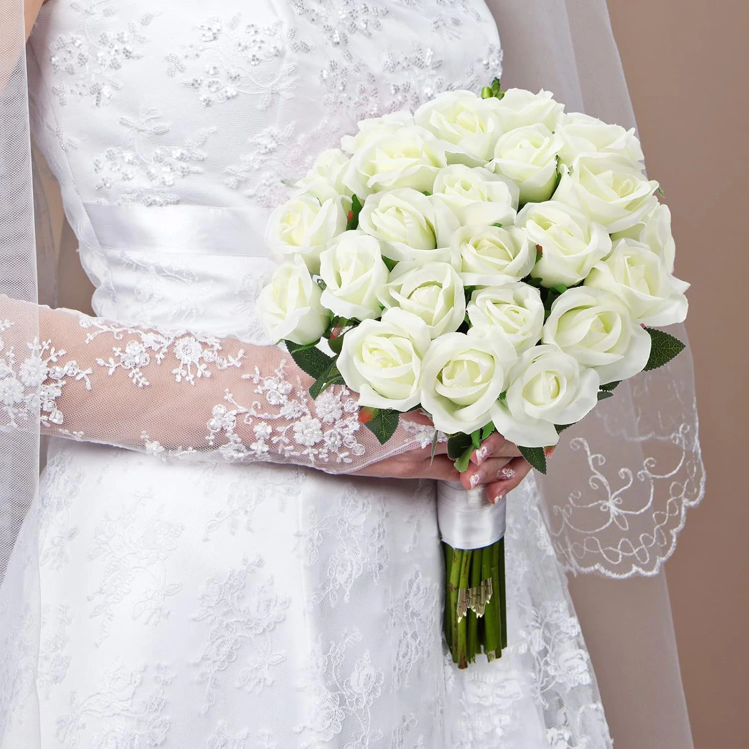 5/10 Stück künstliche Blumen, Rosen, Brautsträuße, Hochzeit, dekorative Kränze, Festival, Vasen, Zuhause, Zimmer, Garten, Hof, Party, künstliche Pflanzen
