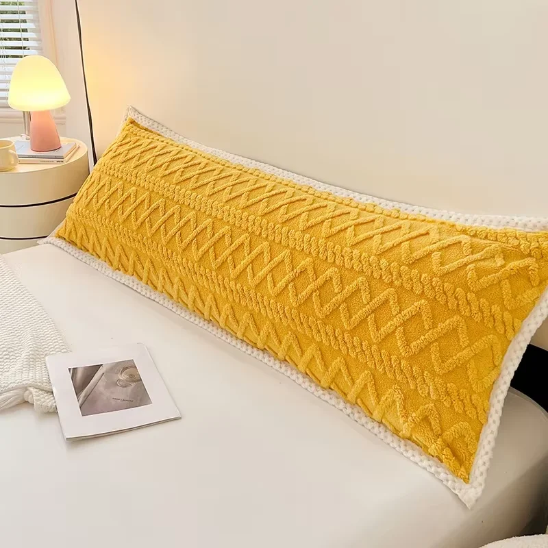 

1pc Pillowcase Flannel Pillow Cover 48x120/48x150/48x180 Cushion Cover Rectangle Pillowslip Soft Pillow Case наволочка