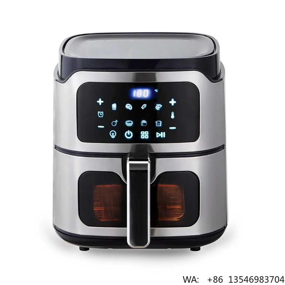 OEM 6.5L Digital Air Fryer Modern Square Plastic Non-Oil Fryer 1700W Overheat Protection Home & Hotel Use