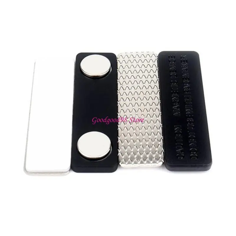

5Pieces Metal Fastener Clip Identity Name Label Badges Holder Badge Fasteners with 2 Strength Magnets