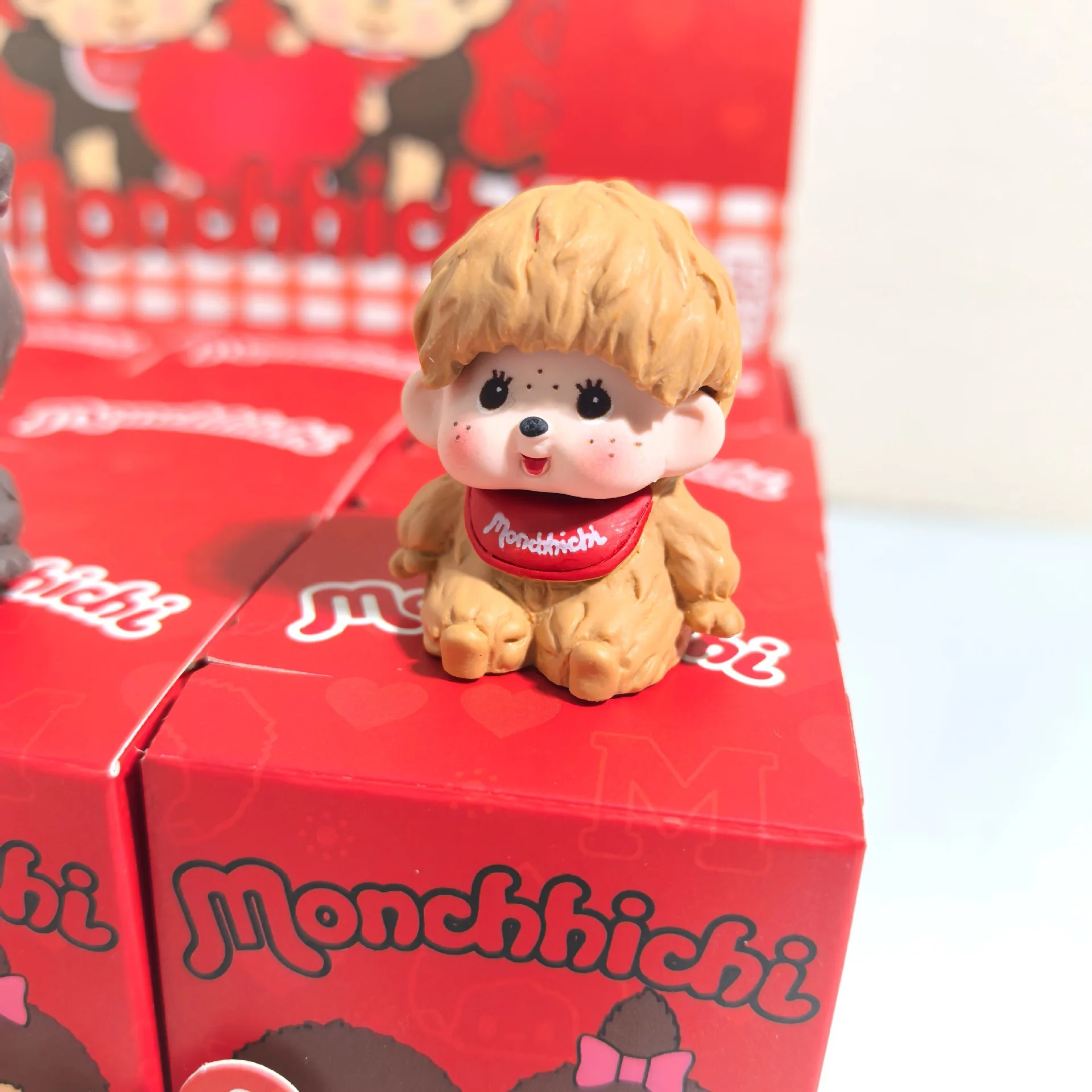 Monchhichi süße Figuren-Blindbox-Sammelspielzeuge für Tischdekoration als Mini-Harzfiguren als Geschenke