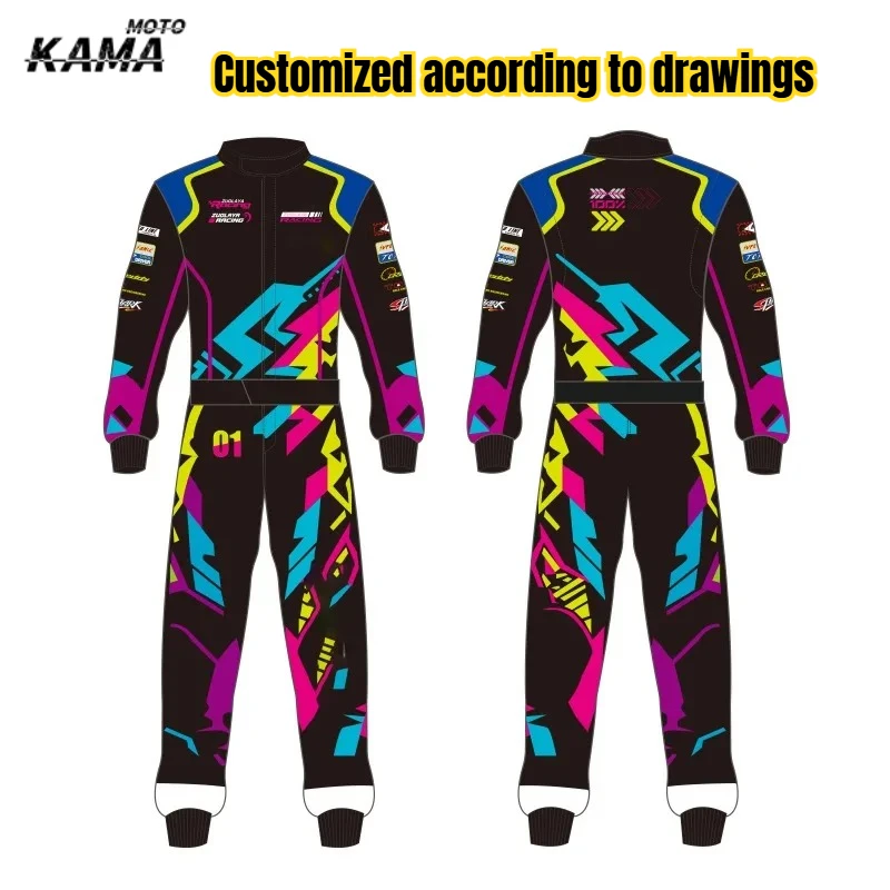 Private Customization Children's Adult Couple Breathable Kart Car Beach Off-road Vehicle One-piece Racing Suit