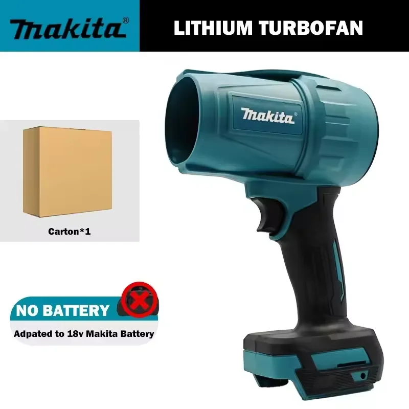 

Makita 30000RPM Violent Blower 18V Turbo Jet Fan Electric Air Duster Wind Speed Turbo Rechargeable with Light Car Cleanin Tool