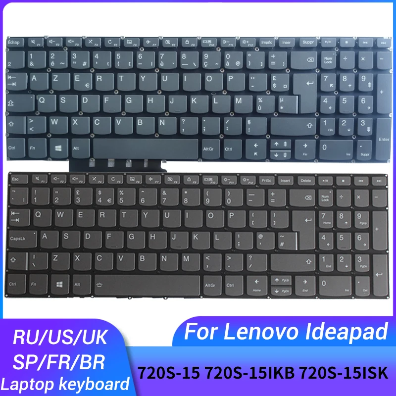 

NEW Russian/US/UK/Spanish/Brazil/French laptop keyboard FOR Lenovo ideapad 720S-15 720S-15IKB 720S-15ISK