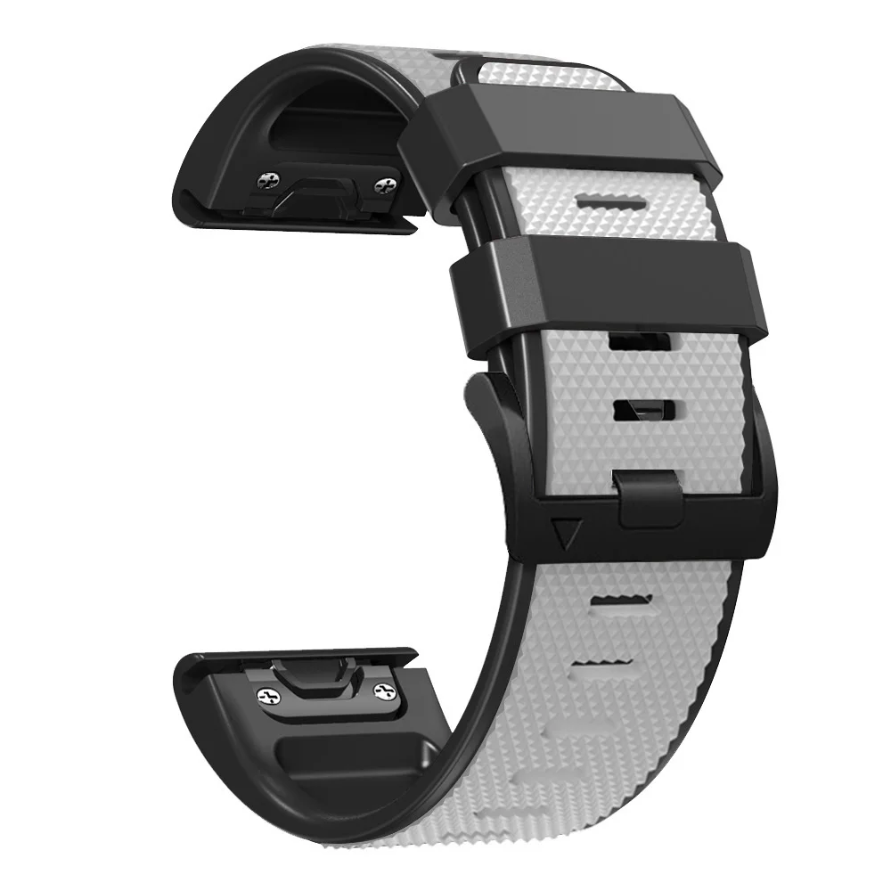 Bracelet de montre en cuir et Silicone, 22, 26mm, à montage rapide, pour Garmin Enduro 2/Epix/MARQ Mk2i/Mk1/G1