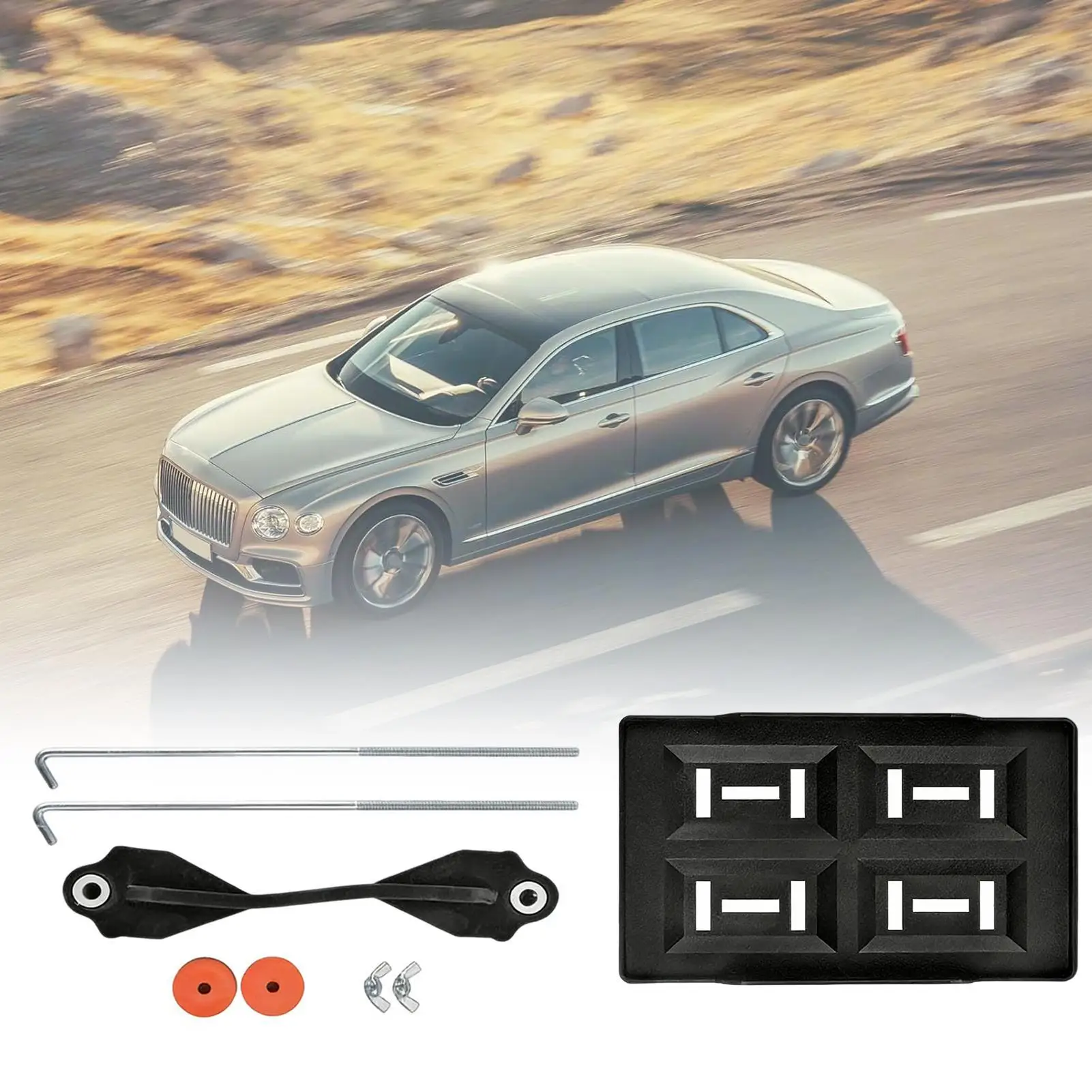 

Battery Tray Hold Down Bracket Adjustable Holder Battery Hold Down Tray Mounting Base For Automotive Truck Trailer RV Boat