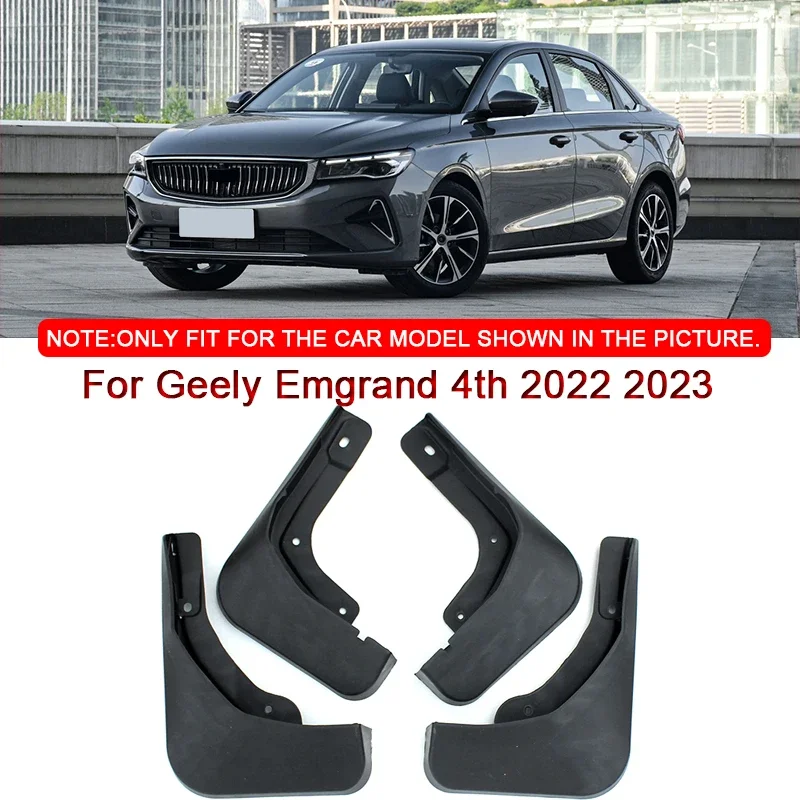 ABS Car Mud Flaps Splash Guard Mudguards Car Styling For Geely Emgrand 4th 2022 2023 MudFlaps Front Rear Fender Auto Accessories