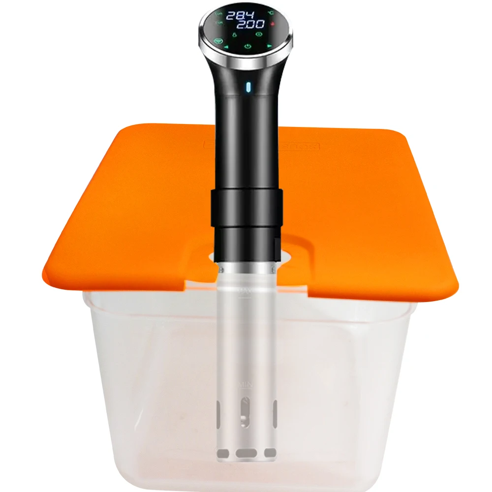 مجموعة أدوات طباخ Sous Vide لجميع أدوات التدوير الغمر تتضمن غطاء سيليكون وحاوية مياه سعة 11 لتر (ليست مع آلة Sous Vide)
