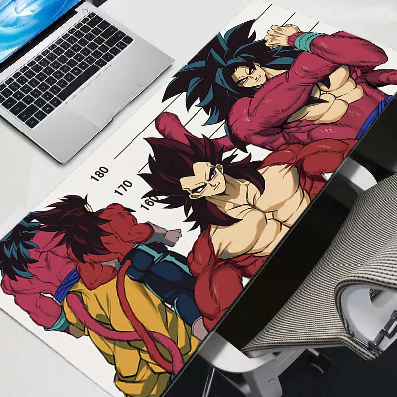 Grand tapis de souris Dragon Ball Pc Anime Speed pour les joueurs d'e-sport, 800x300, pour ordinateur portable, clavier, tapis de bureau Xxl