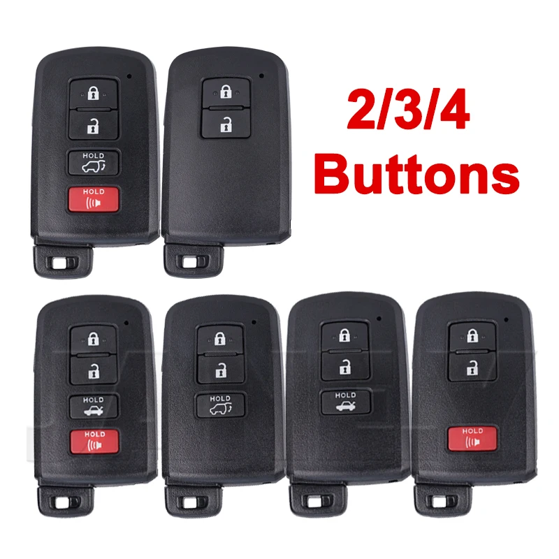

2/3/4 Buttons Car Key Case For Toyota Camry Avalon RAV4 2012-2015 Car Key Shell For Toyota Key Fob Cover With Blade Relacement