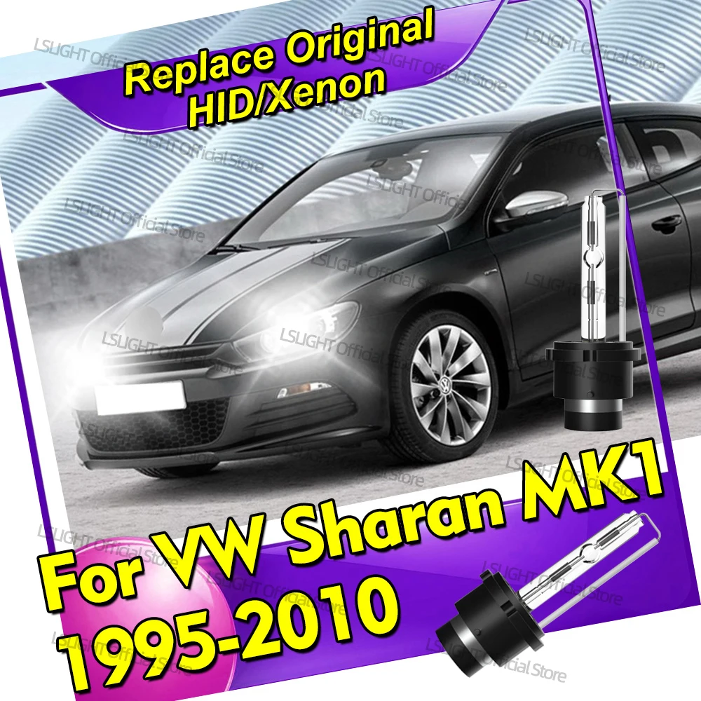 

2x Headlights HID Xenon D2 D2S Head Lamps 6000K 8000K 10000K For VW Sharan MK1 1995-2010 2002 2003 2004 2005 2006 2007 2008 2009