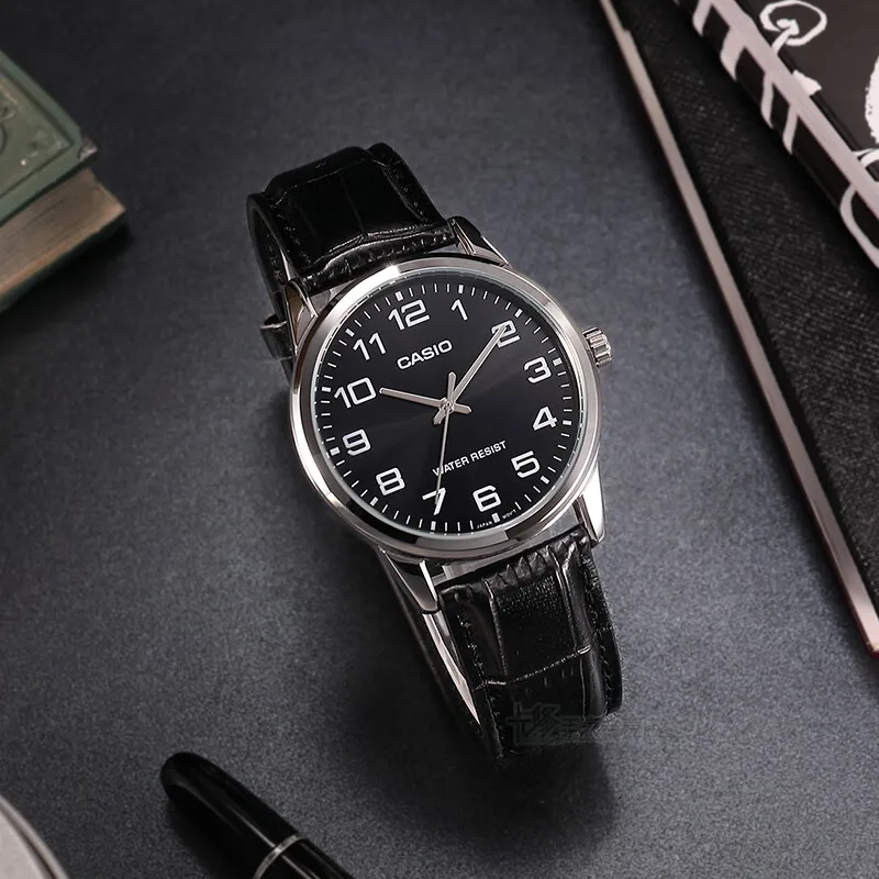 ساعة كاسيو للرجال مقاومة للماء، ساعة كوارتز عصرية للأعمال، ساعة تناظرية بسيطة للرجال