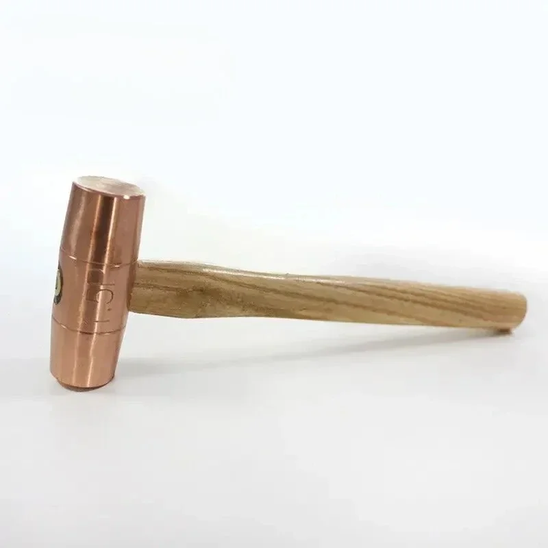 

Молоток для барарабанов из красной меди 2026 (1-3 зубца): деревянная ручка, двусторонняя конструкция