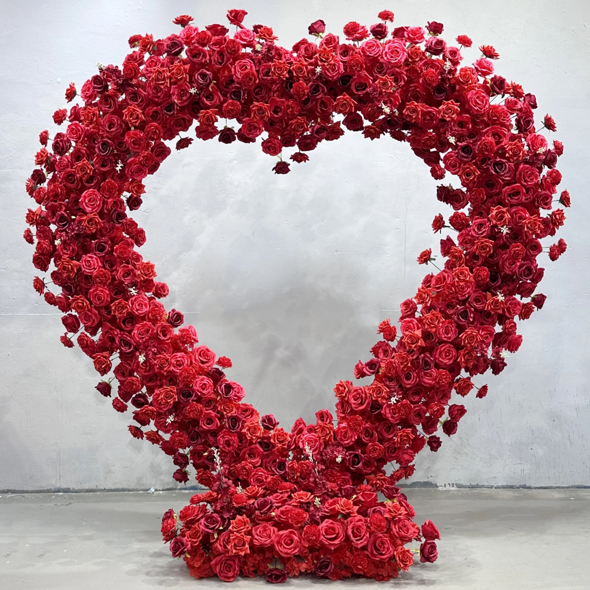 

Best Selling Heart Shaped Flower Arch Wed Arch Artificial Flowers For Wedding Decoration