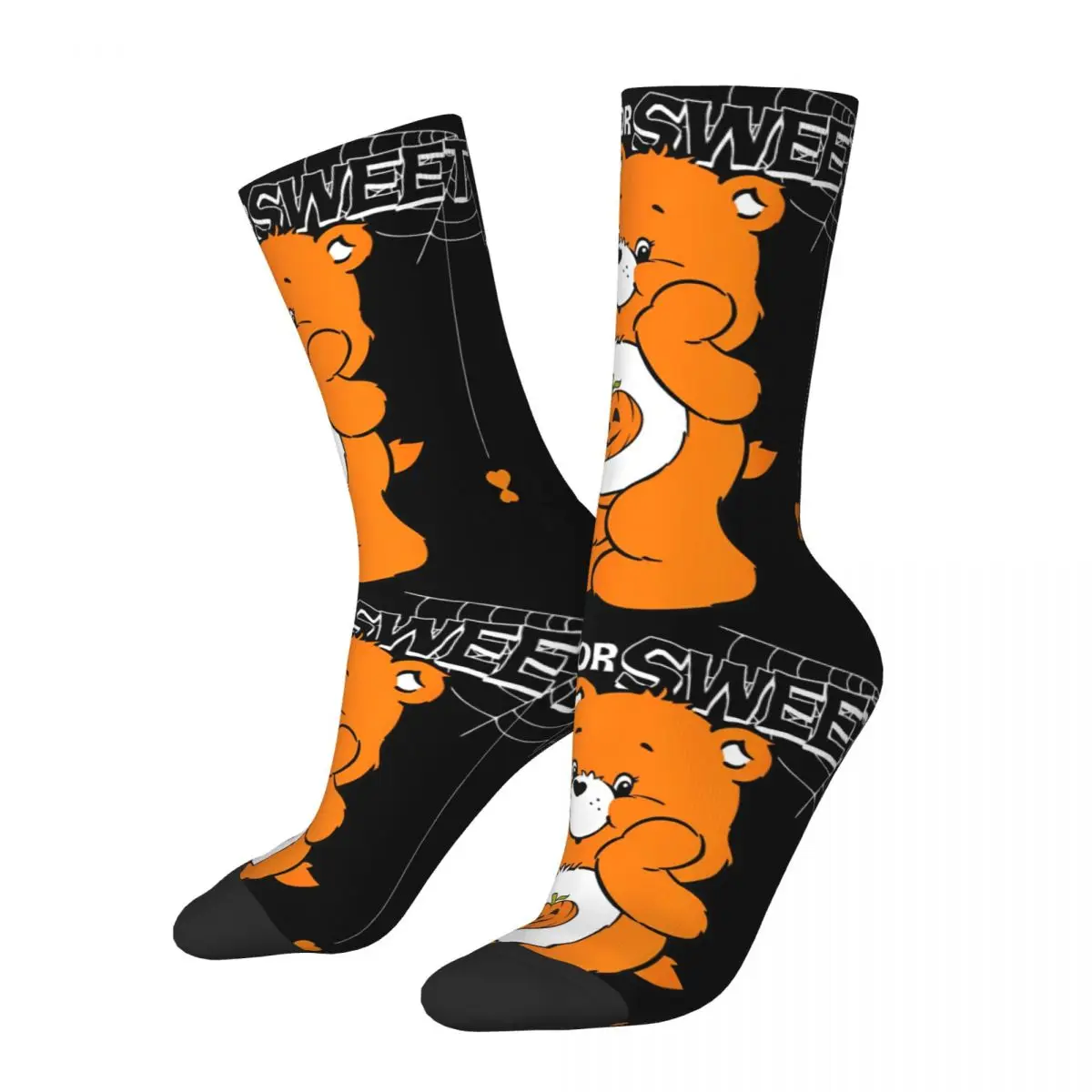 

Cool Care Bears Trick Or Sweet Bear Sports Socks Polyester Long Socks for Unisex Sweat Absorbing
