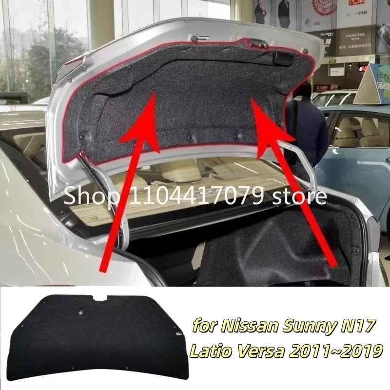 Автомобильные аксессуары для Nissan Almera N17 MK3 2011~2019, Latio, Sunny, Versa: Теплоизоляционный и звукоизоляционный мат для переднего капота