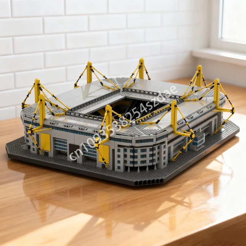 

6589pcs MOC Dortmund Westfalenstadion Modular Model Building Blocks Construction Assemble Christmas Gifts DIY Toy Kids Birthday