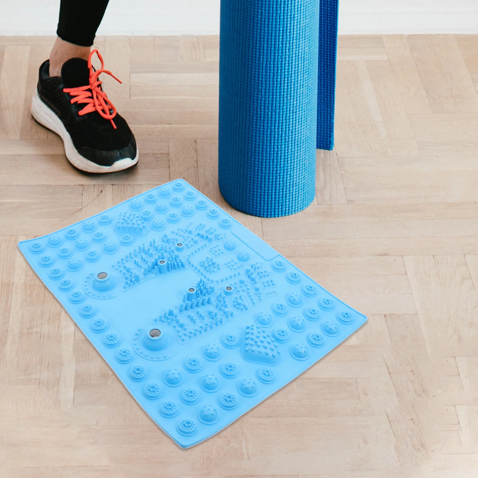 

Foot Massage Mat Portable Reflexology With Magnets For Pain Relief Relaxation Mat For Massage Foot Massaging Tool