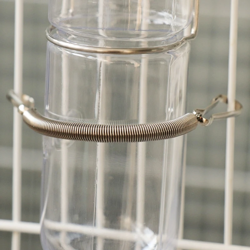 Resorte con 2 Clips para sujetar botella dispensadora agua conejo para animales pequeños