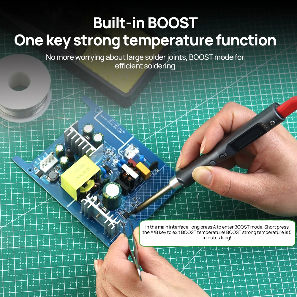 Imagem -02 - Kit Ferro de Solda Elétrico T85 Pd65w Dc96w Repair Tool Soldagem Estação de Retrabalho Lápis Calor Inteligente Portátil Solda Ferro Dica