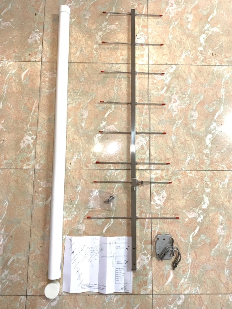 433M outdoor stainless steel yagi antenna 12dBi 8elements UHF430M 440MHz ham radio repeater tower aerial