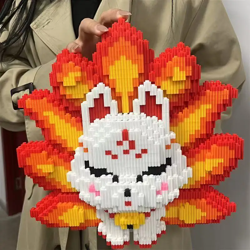 8347 Pieces Nine-Tailed Fox Building Blocks - DIY Educational Toys