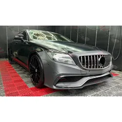 Body kit suitable for Benz CLS W218 2015-2018 to CLS63 AMG model include front bumper assembly grille rear diffuser tail pipes