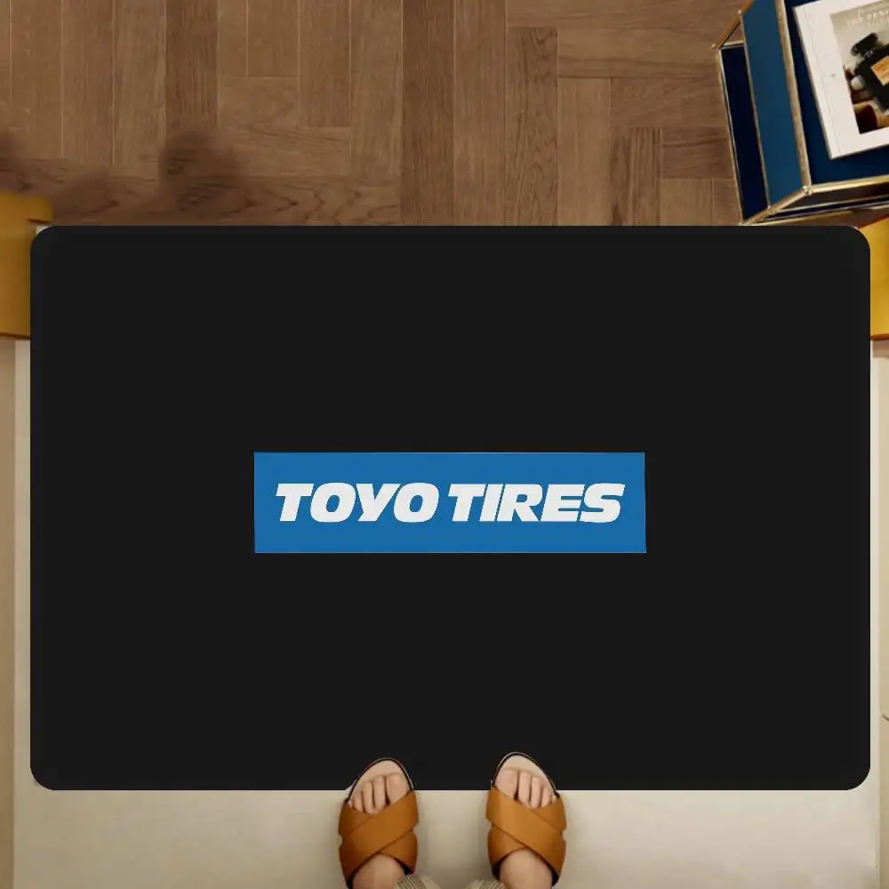 Toyo Tires LOGO Door Mat Nordic Style Bedroom Living Room Doormat Home Balcony Anti-Slip Alfombra