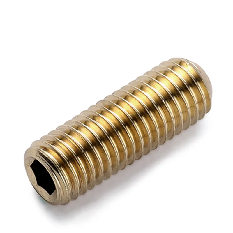 1-50 Pcs M3-M10 Copper Headless Hexagonal Cup Point Set Screw – Non-Magnetic Positioning Screw for Machine Meter