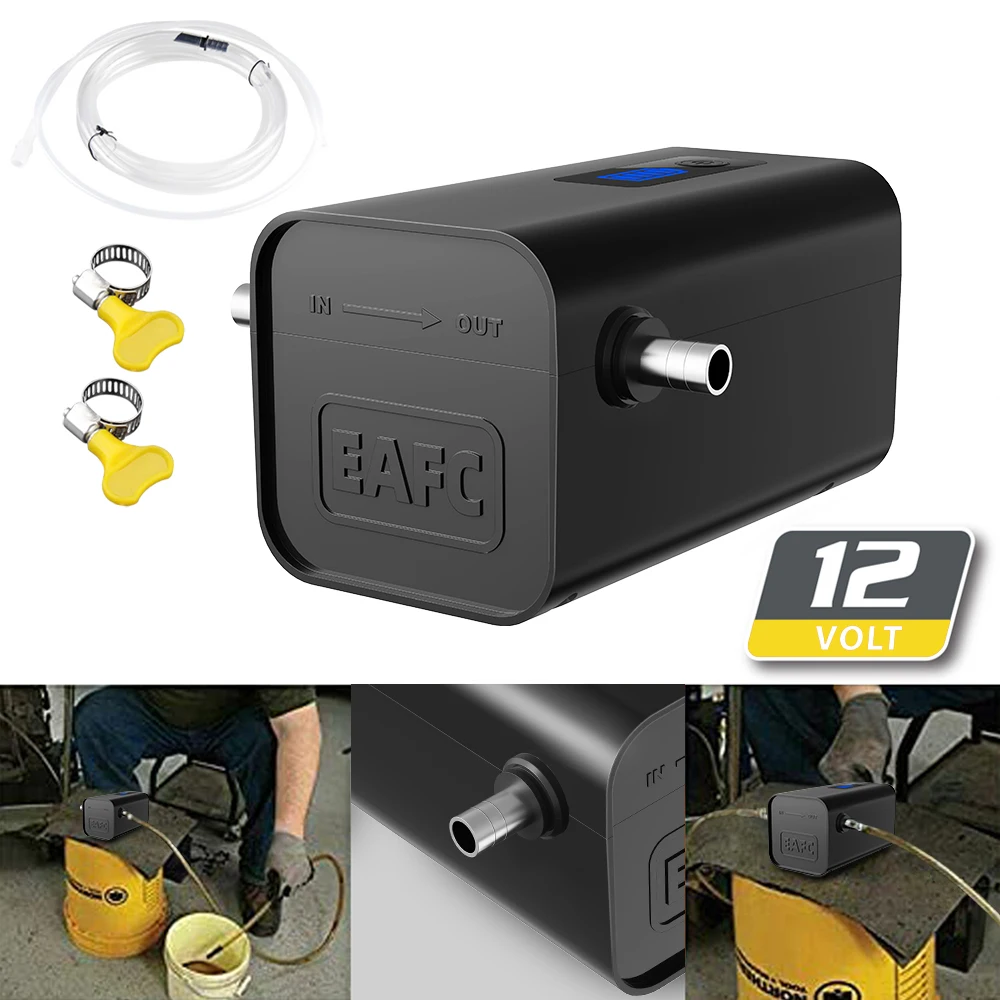 2025 Newest 60W Wireless Electric Car Oil Pump 12V Self Priming Diesel Fluid Sump Extractor Scavenge Fuel Transfer Suction Pump