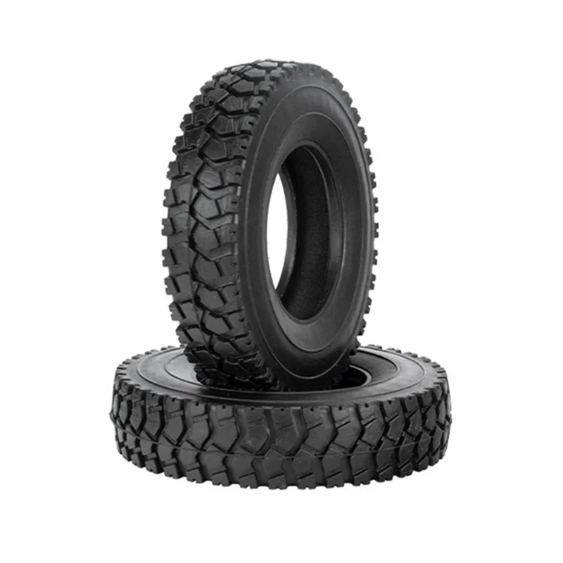 2Pcs 19mm Hard Rubber Tires for 1/14 Tamiya RC Semi Tractor Truck Tipper MAN King Hauler ACTROS SCANIA Upgrades