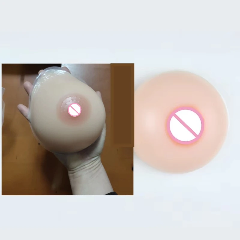 

Round Men's Dummy Silicone Fake Breasts Fake Breasts CD Cross-dressing Prosthetic Breasts, Small Breasts Enlarge Big