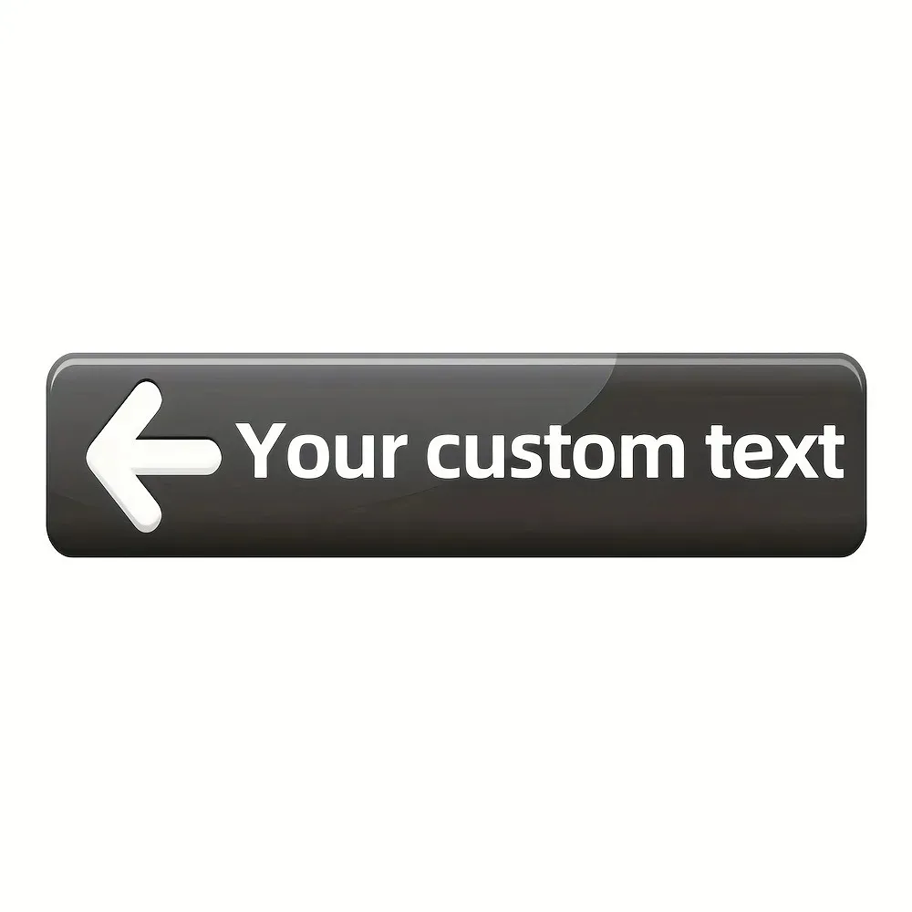 CIFbuy UV Printed Gradient Aluminum Street Sign, Personalized Custom Text, Directional Wall Decor, Decor‑Only Plaque 4x16 Inch
