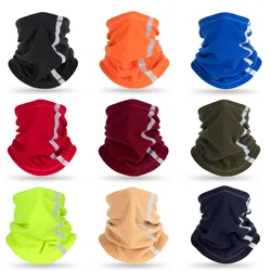 Multi Scarf Neck Warmer Autumn Winter Reflective Bandana Man Neck Cover Adjustable Warm Fleece Ski Mask Polar Fleece Cycling