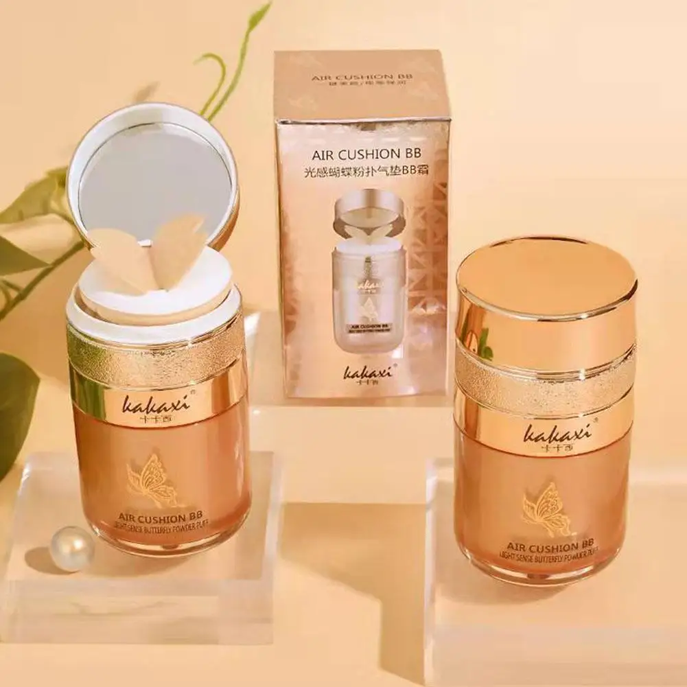 Butterfly Air Cushion BB Cream Cushion Beauty Cream Moisturizing Long Lasting Isolation Concealer BB Cream Liquid Foundation
